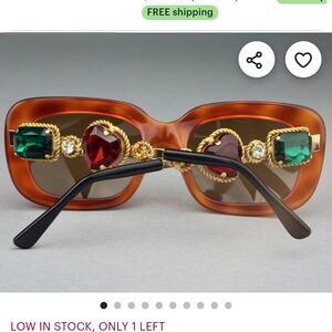 Moschino Brown and Green Sunglasses Accessories